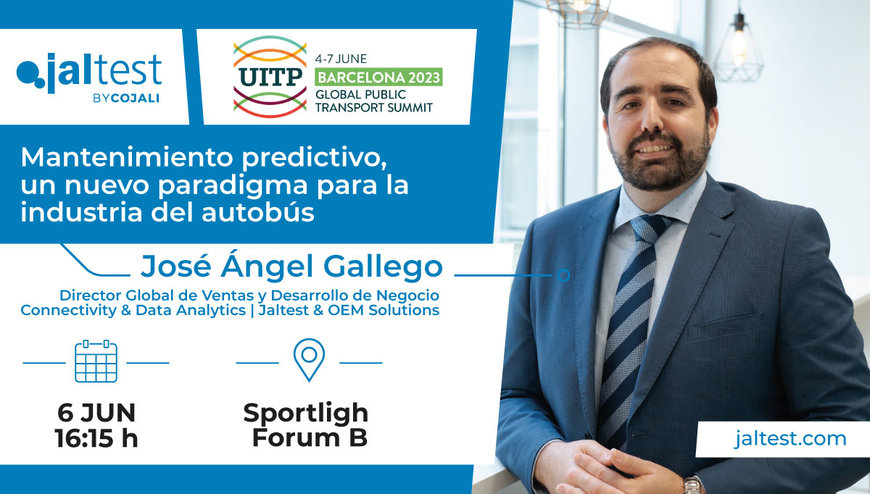 Cojali S. L. te invita a conocer sus soluciones de conectividad, vehículo eléctrico, mantenimiento predictivo y diagnosis remota en UITP